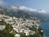 Vor uns breitet sich Positano aus - Amalfiküste